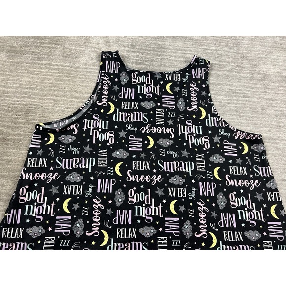 Joyspun Pajama Set Womens XL Black Shorts Sleeveless Polyester Blend Sleep Wear - Picture 8 of 16